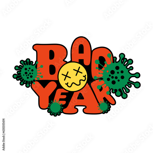 vector design for a t-shirt clothing store with a pandemic fan virus theme suitable for your brand
