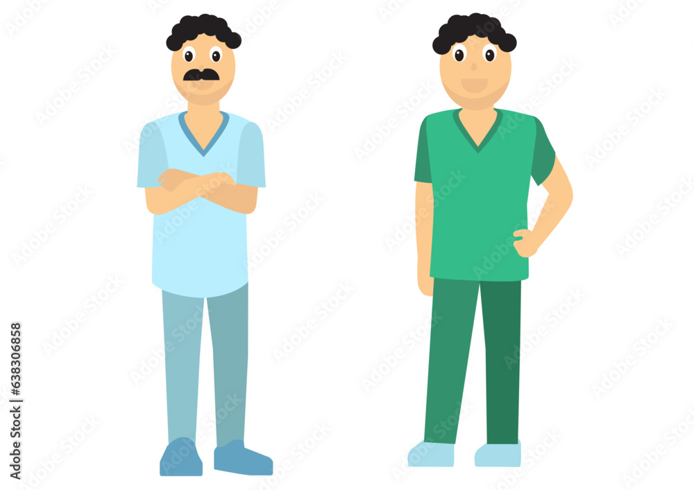 Vector image of hospital healthcare staff of ward boy's
Vector image of hospital healthcare staff of ward boy's