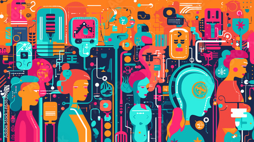 大規模言語コンセプトイラスト