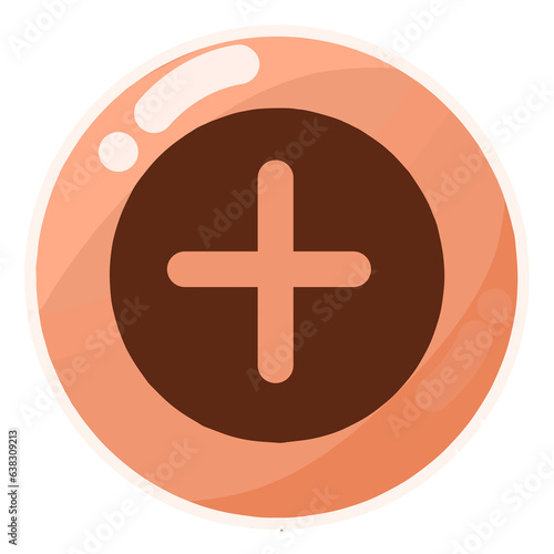 Icon button of computer