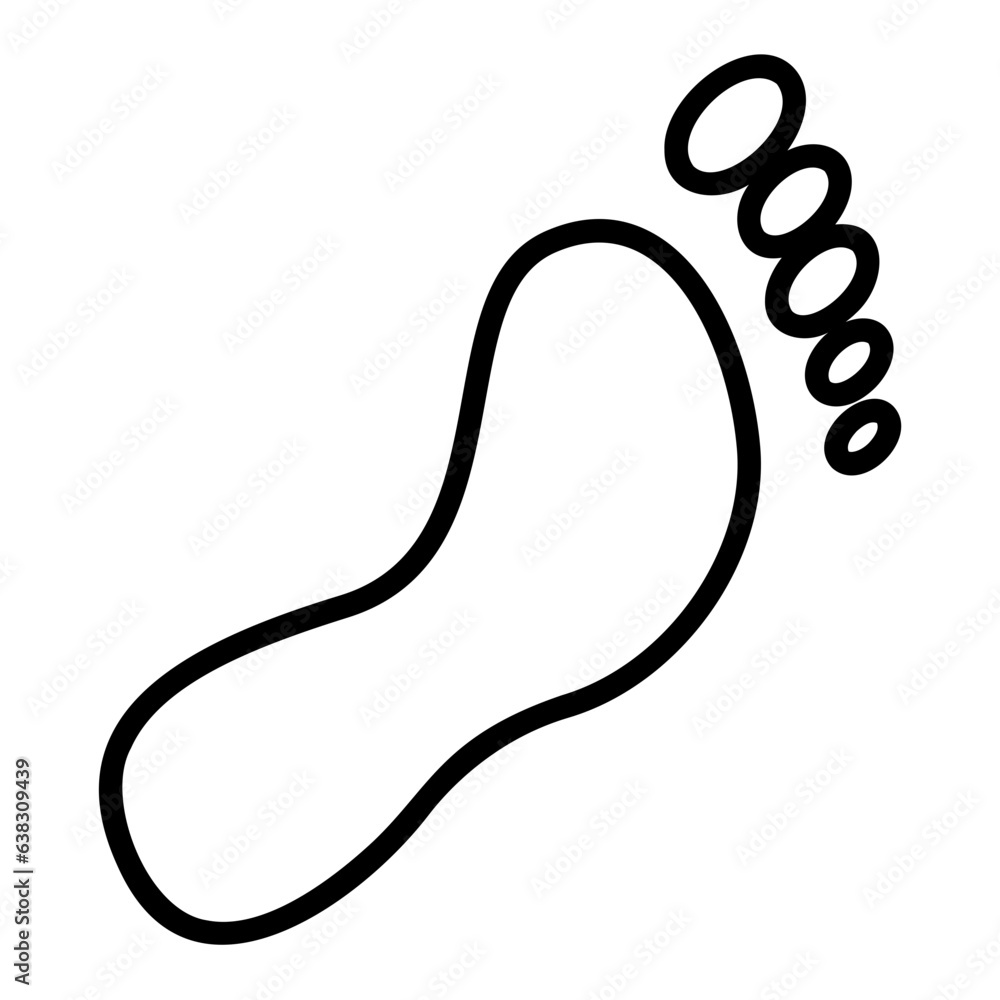 footprint outline icon footprint outline icon