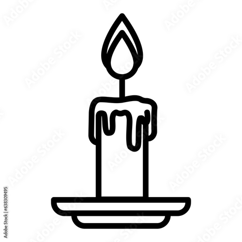 candle outline icon