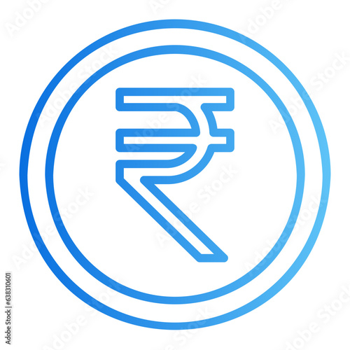 rupee gradient icon