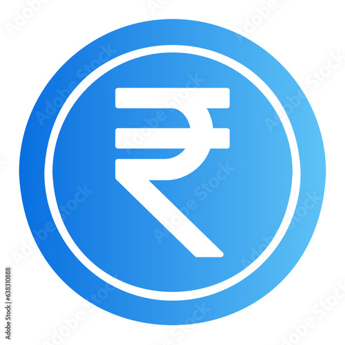 rupee gradient icon