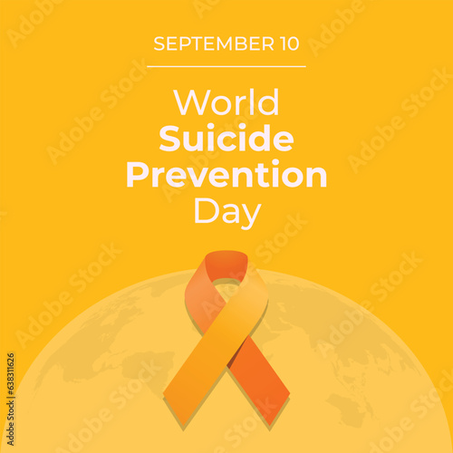 vector graphic of World Suicide Prevention Day good for World Suicide Prevention Day celebration. flat design. flyer design.flat illustration.