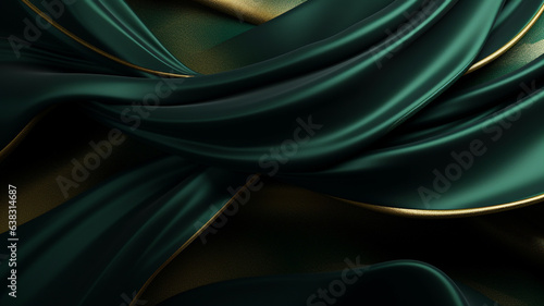 Wallpaper Mural abstract luxury black and green luxury, green light ,gold dark fabric texture background Torontodigital.ca