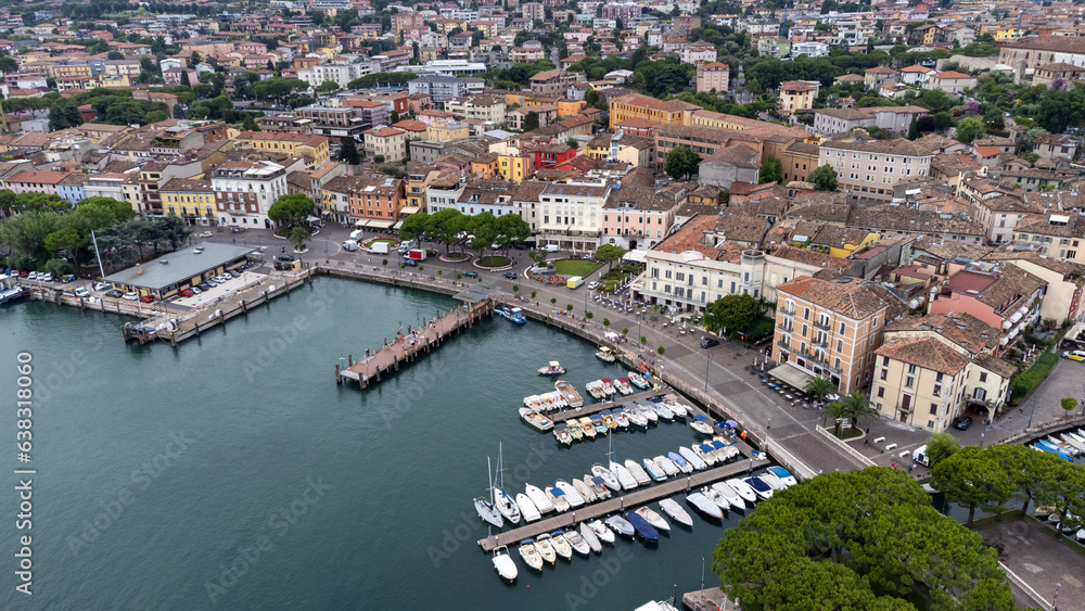 view of the town of porto in desenzano del garda