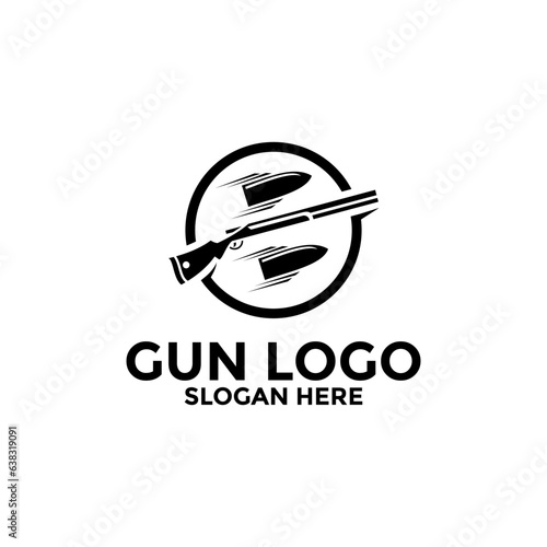 Creative Gun Logo Design. Gun Logo Template. Gun Vector