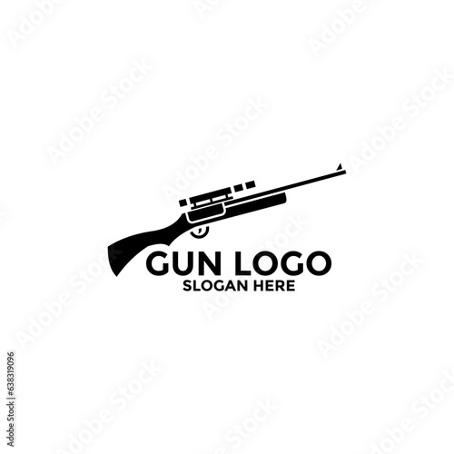 Creative Gun Logo Design. Gun Logo Template. Gun Vector