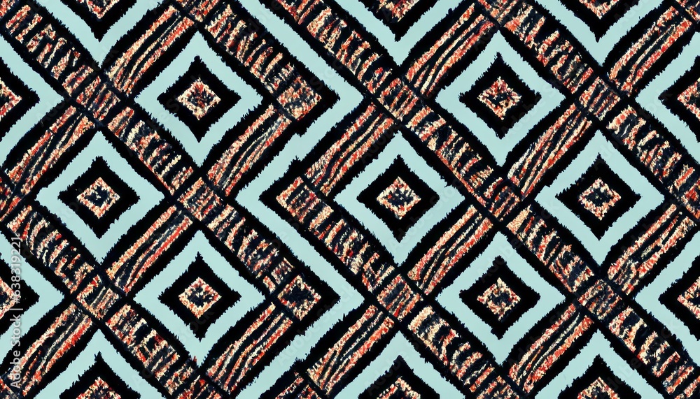 ikat seamless pattern
