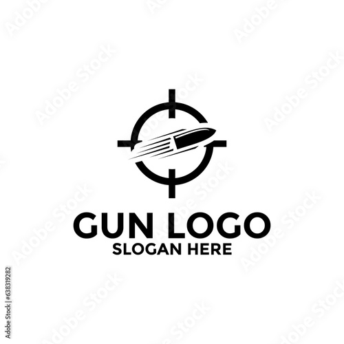Creative Gun Logo Design. Gun Logo Template. Gun Vector