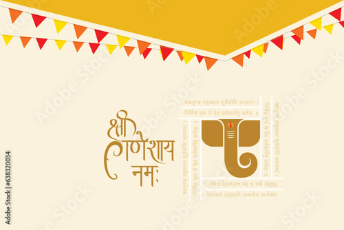 Happy Ganesh Chaturthi vector design