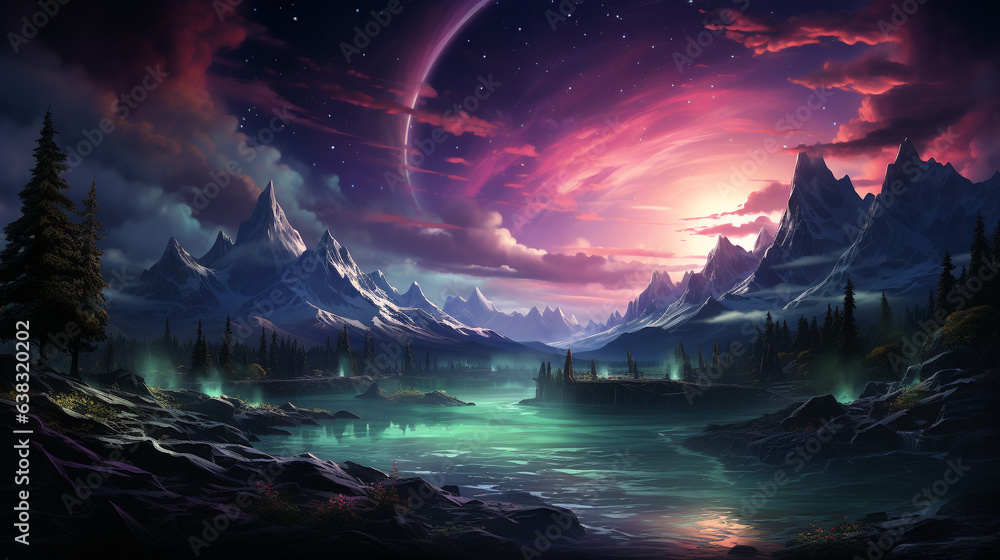 Beautiful aurora background Beautiful aurora background