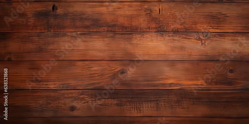 Rustic revival. Old wooden board and grunge texture. Nature touch. Brown timber grain background. Vintage vibes. Weathered panel and retro charm