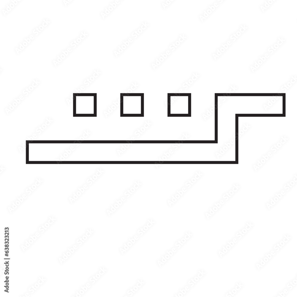 Kufi font outline Kufi font outline