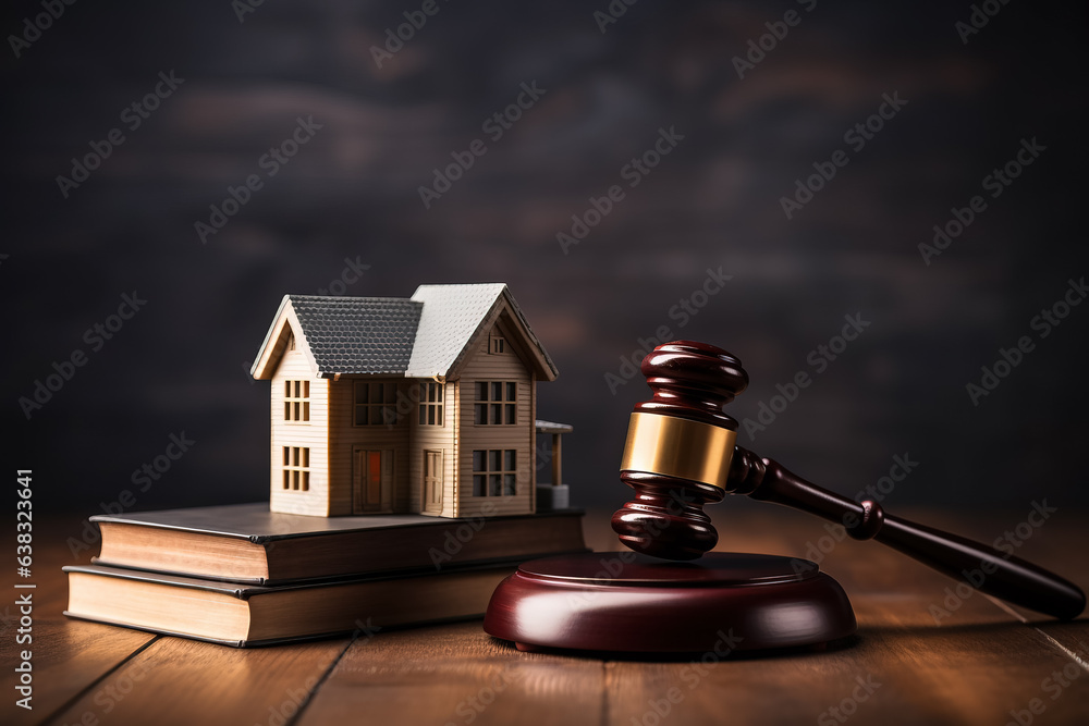Real estate concept judge gavel Real estate concept judge gavel