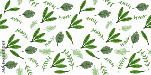 Seamless vector pattern hand-drawn line with leaves fabric seamless patterns The geometric pattern with lines. Seamless vector background. for paper cover interior decor texture fabric clothing