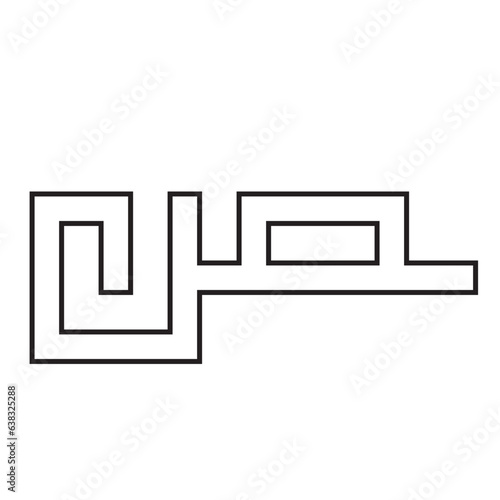 Kufi font outline