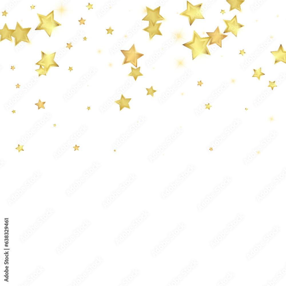 Magic stars vector overlay. Gold stars scattered Magic stars vector overlay. Gold stars scattered