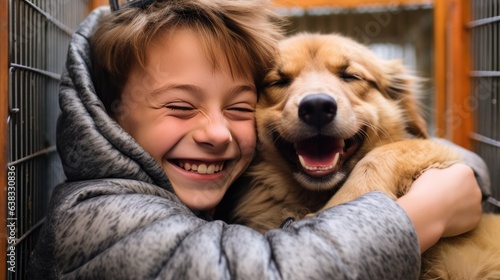 A Second Chance: Welcoming a Shelter Dog to the Family - Rescue Dog, New Family, Anti Abuse, Anti Animal Abuse, Pet Adoption, Adopting a Dog, Dog Lover, Helping Animals in Need, Smile, Man, Woman, Kid