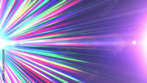 light ray star abstract 4k