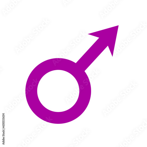 Male arrow signs. Sex gender symbol. Gender icon. Vector illustration on white background.