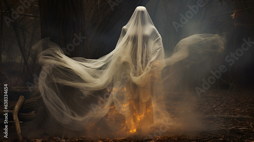 A very near ghostly female apparition