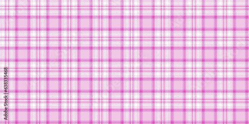 Tartan check plaid texture seamless pattern in pink, blue, white Modern print in barbie ken style for fashion, home decor and stationary Scottish vichy texture Vector illustration