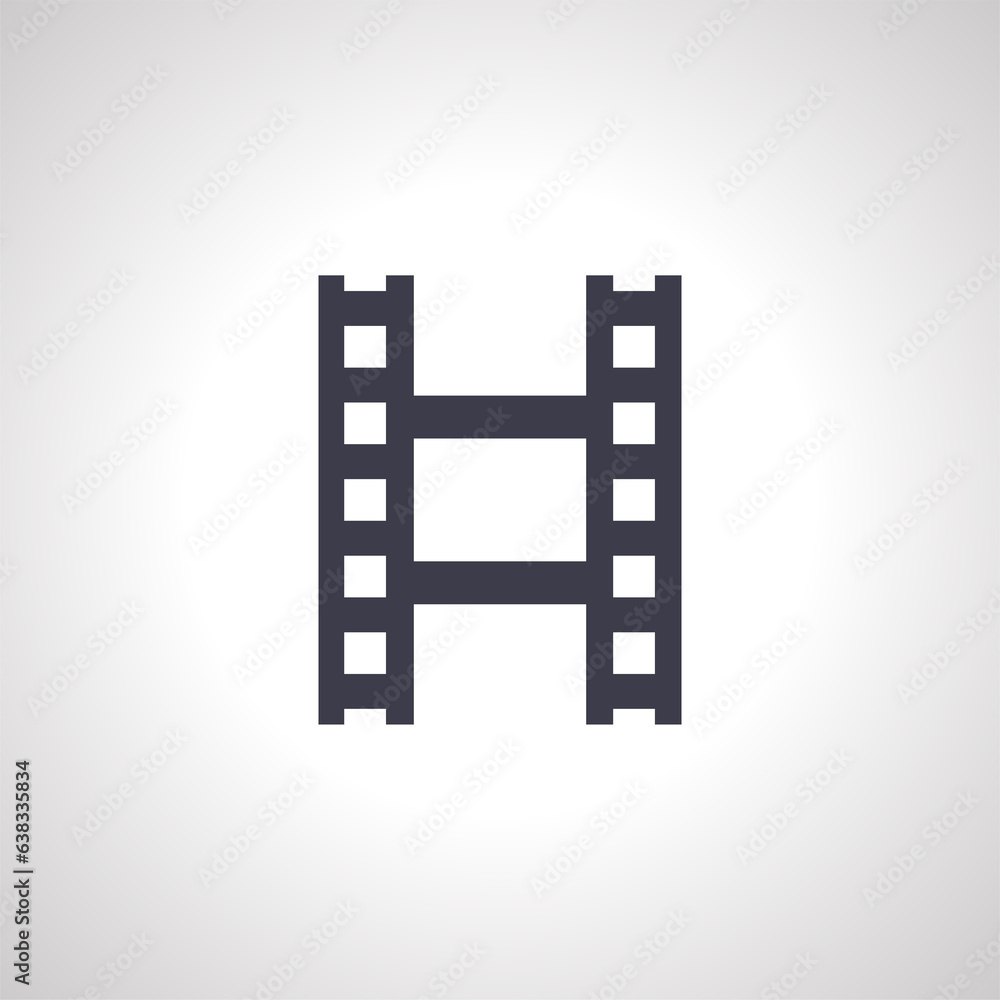 Photo video film frame tape icon. Photo video film frame tape icon.