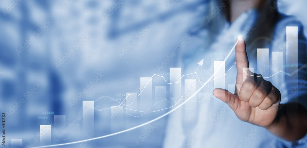 Business success strategy with financial development marketing growth arrow graphic achievement chart. Business success strategy with financial development marketing growth arrow graphic achievement chart.