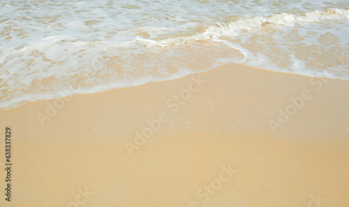 Beautiful Landscape summer panorama front viewpoint tropical sea beach white sand clean and blue sky background calm Nature ocean Beautiful  wave water travel at Sai Kaew Beach East thailand Chonburi