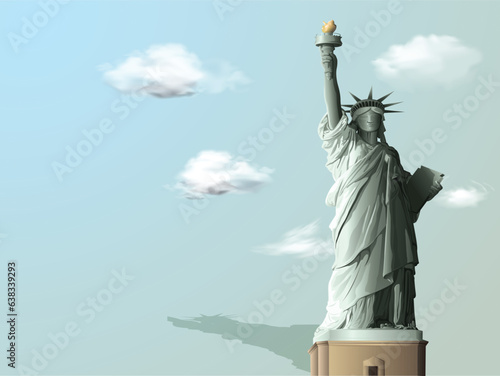 The Statue of Liberty vector graphic