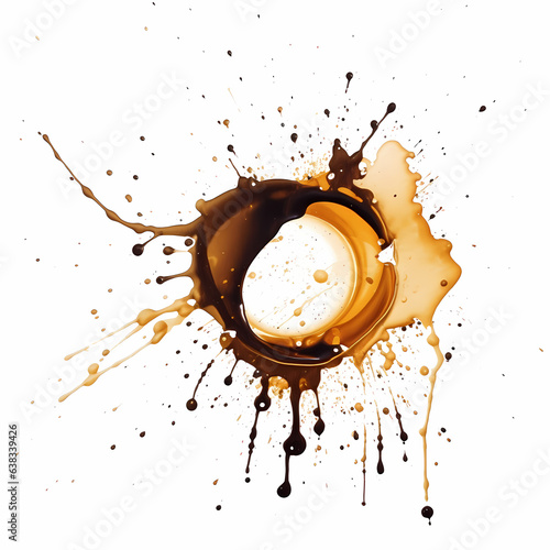Coffee Stain Isolated on Transparent Background
