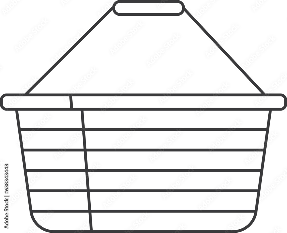 shopping basket line icon shopping basket line icon