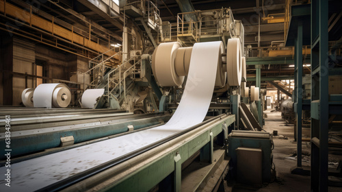 paper sheet in factory 
