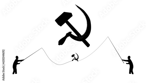 Hammer and sickle communism symbol