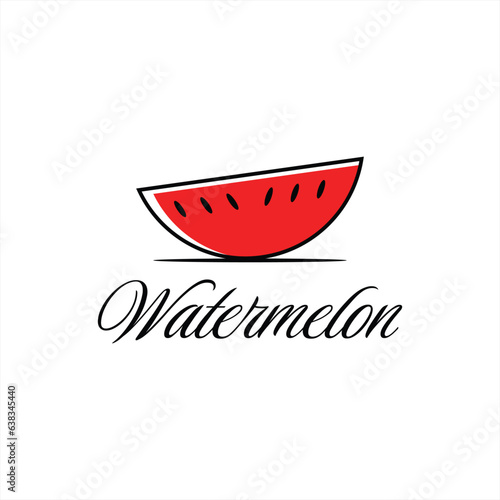 watermelon fruit logo design, fruit design, watermelon, icon, vector, fruit logo design
