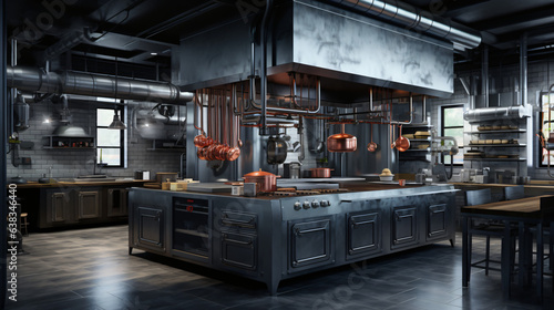 Industrial kitchen. Restaurant kitchen