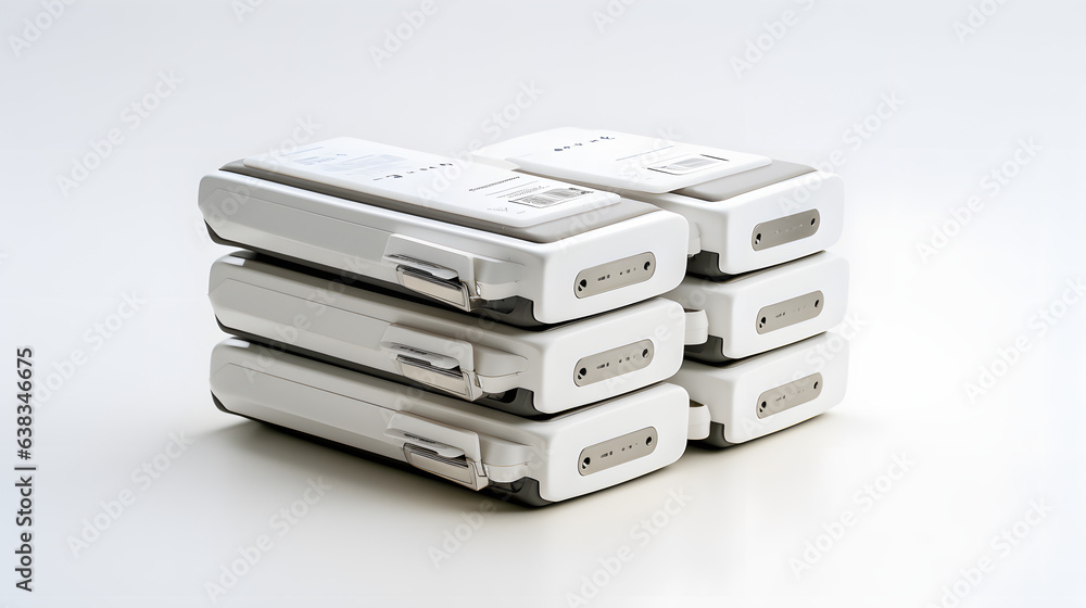 Battery pack on white background Battery pack on white background