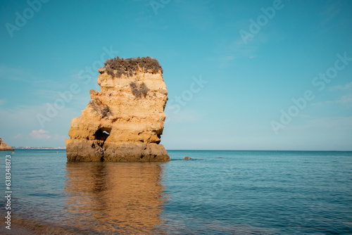 Algarve stone in water. High quality photo