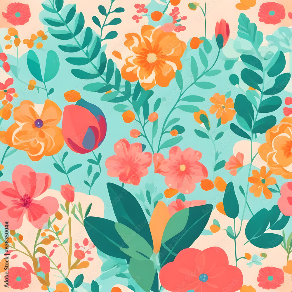 seamless floral pattern seamless floral pattern