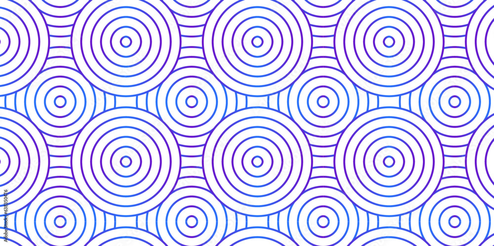 Seamless geometric ocean spiral pattern and abstract circle wave lines. blue seamless tile stripe geomatics overloping create retro square line backdrop pattern background. Overlapping Pattern.