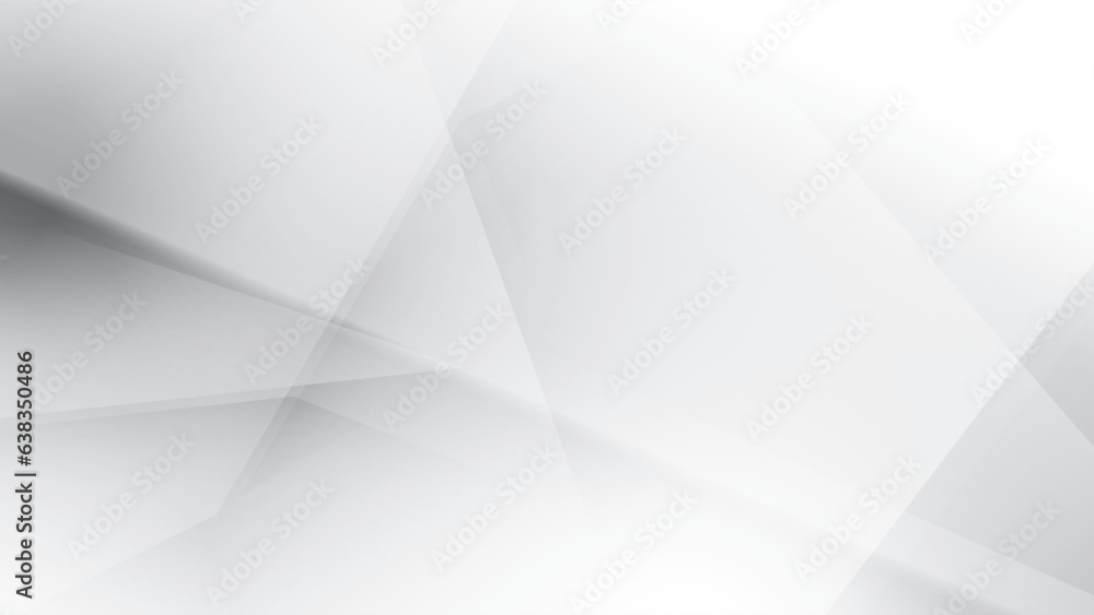 Fototapeta premium Abstract geometric white and gray color background. Vector illustration.
