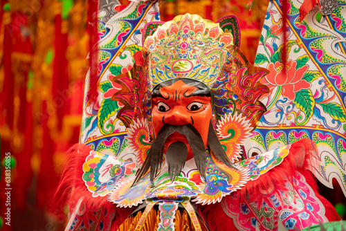 Chinese Ghost Festival, Zhongyuan Purdue, sacrifice, gorgeous color, paper gods, sacrifice,