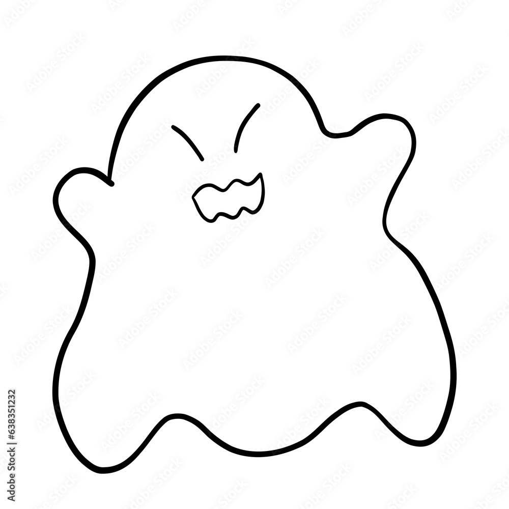 Cute halloween ghost vector Cute halloween ghost vector
