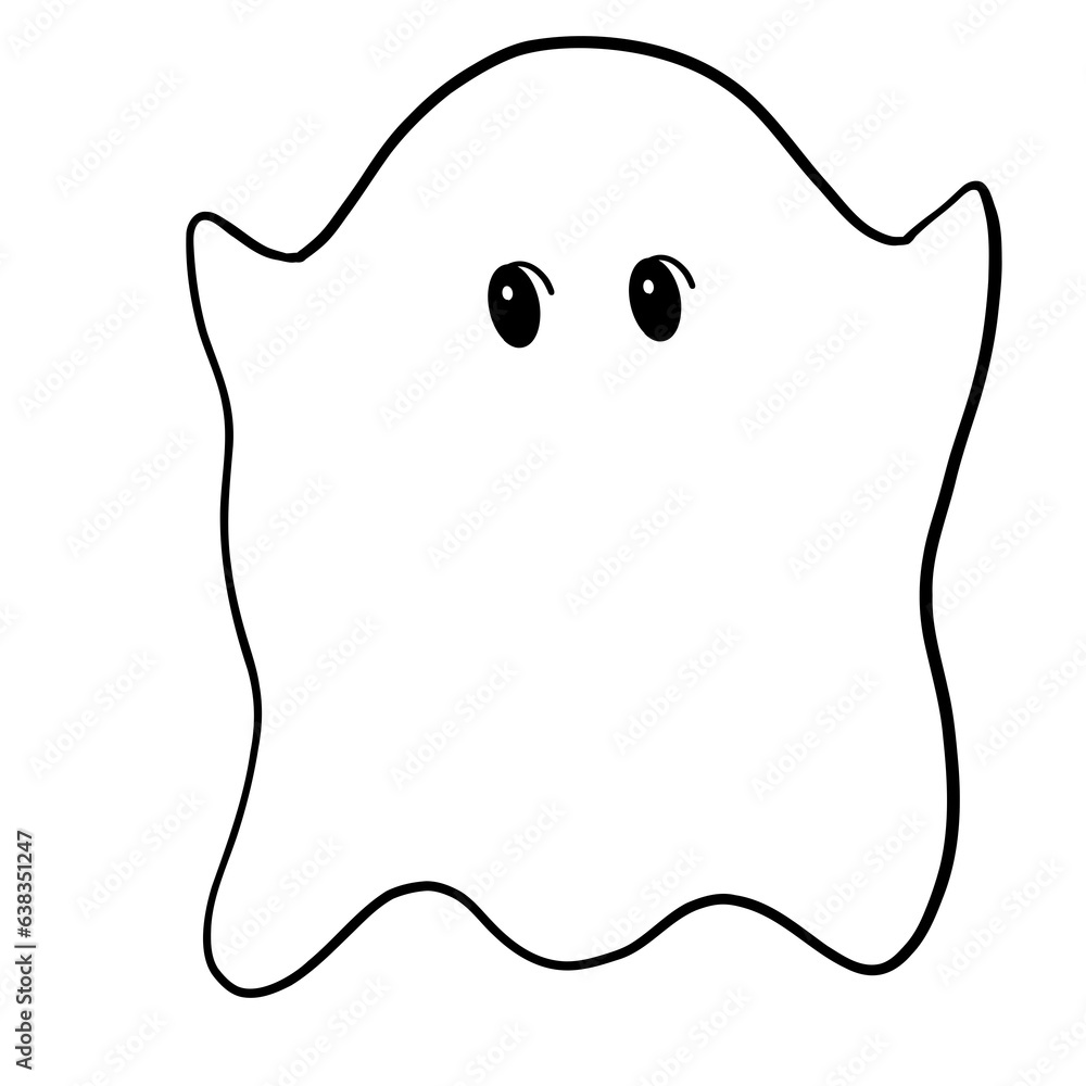 Cute halloween ghost vector Cute halloween ghost vector