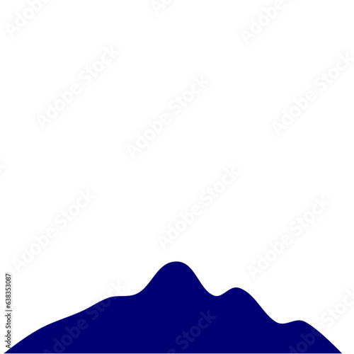 Blue Dark Mountain Sillhouette