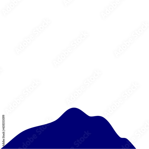 Blue Dark Mountain Sillhouette