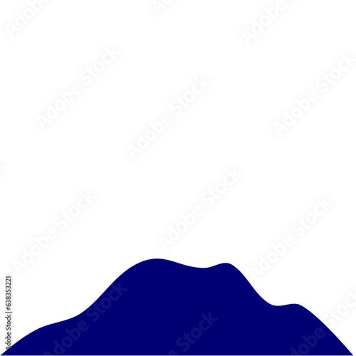 Blue Dark Mountain Sillhouette