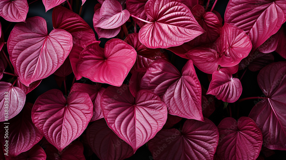 Caladium plant leaf background Caladium plant leaf background